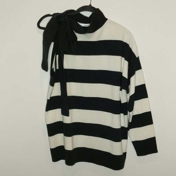 Robert Rodriguez Striped One Shoulder Sweater H2 - Picture 2 of 7